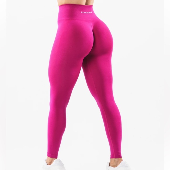 Alphalete Pants - ALPHALETE Amplify Magenta Leggings